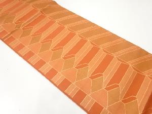 川島織物製　抽象模様織出し袋帯